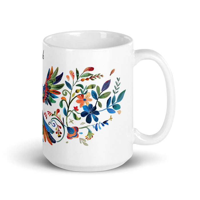 Caleb Exclusive Name Art Piece Home Office Work Coffee Mug Mexican Spanish Pride Gift Cup One-Of-A-Kind Calligraphy White Glossy Mug | C11 Mexicada 15 oz