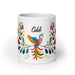 Caleb Exclusive Name Art Piece Home Office Work Coffee Mug Mexican Spanish Pride Gift Cup One-Of-A-Kind Calligraphy White Glossy Mug | C5 Mexicada