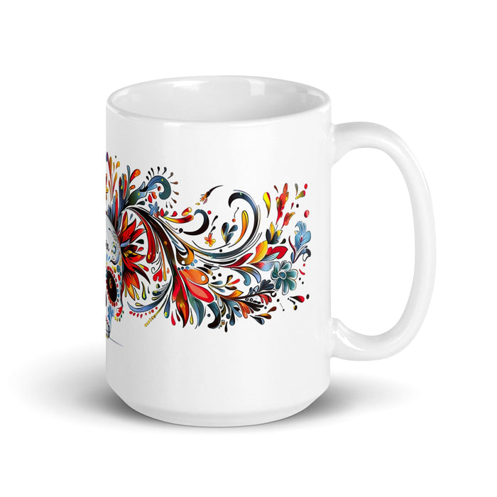 Calvin Exclusive Name Art Piece Home Office Work Coffee Mug Mexican Spanish Pride Gift Cup One-Of-A-Kind Calligraphy White Glossy Mug | C1 Mexicada 15 oz