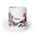 Calvin Exclusive Name Art Piece Home Office Work Coffee Mug Mexican Spanish Pride Gift Cup One-Of-A-Kind Calligraphy White Glossy Mug | C11 Mexicada