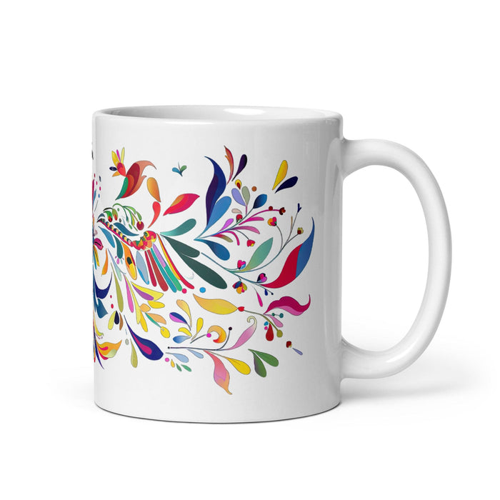 Calvin Exclusive Name Art Piece Home Office Work Coffee Mug Mexican Spanish Pride Gift Cup One-Of-A-Kind Calligraphy White Glossy Mug | C2 Mexicada 11 oz