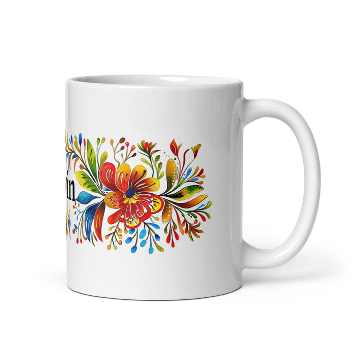 Calvin Exclusive Name Art Piece Home Office Work Coffee Mug Mexican Spanish Pride Gift Cup One-Of-A-Kind Calligraphy White Glossy Mug | C6 Mexicada 11 oz