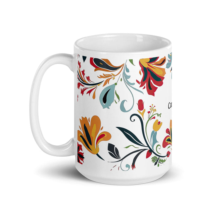 Cameron Exclusive Name Art Piece Home Office Work Coffee Mug Mexican Spanish Pride Gift Cup One-Of-A-Kind Calligraphy White Glossy Mug | C11 Mexicada