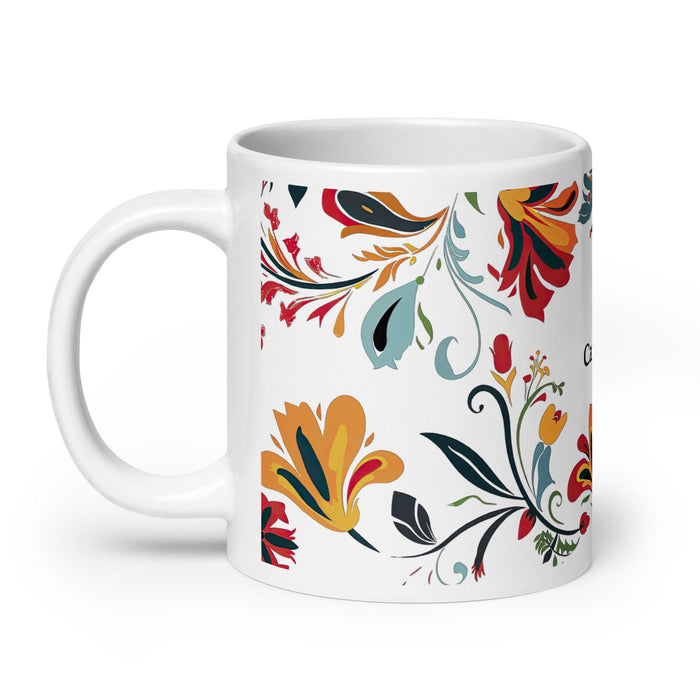 Cameron Exclusive Name Art Piece Home Office Work Coffee Mug Mexican Spanish Pride Gift Cup One-Of-A-Kind Calligraphy White Glossy Mug | C11 Mexicada