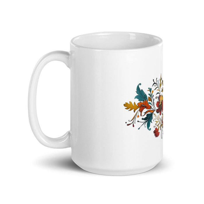 Cameron Exclusive Name Art Piece Home Office Work Coffee Mug Mexican Spanish Pride Gift Cup One-Of-A-Kind Calligraphy White Glossy Mug | C2 Mexicada