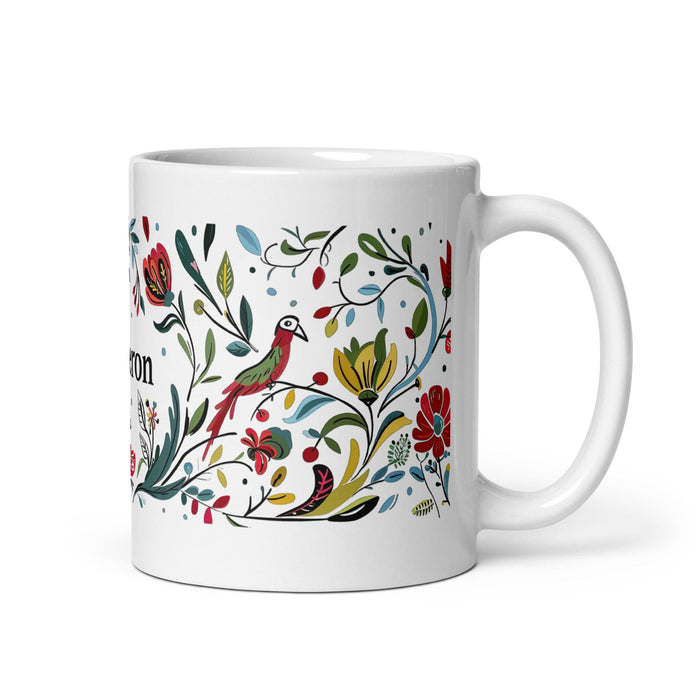 Cameron Exclusive Name Art Piece Home Office Work Coffee Mug Mexican Spanish Pride Gift Cup One-Of-A-Kind Calligraphy White Glossy Mug | C5 Mexicada 11 oz