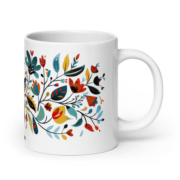 Cameron Exclusive Name Art Piece Home Office Work Coffee Mug Mexican Spanish Pride Gift Cup One-Of-A-Kind Calligraphy White Glossy Mug | C6 Mexicada 20 oz