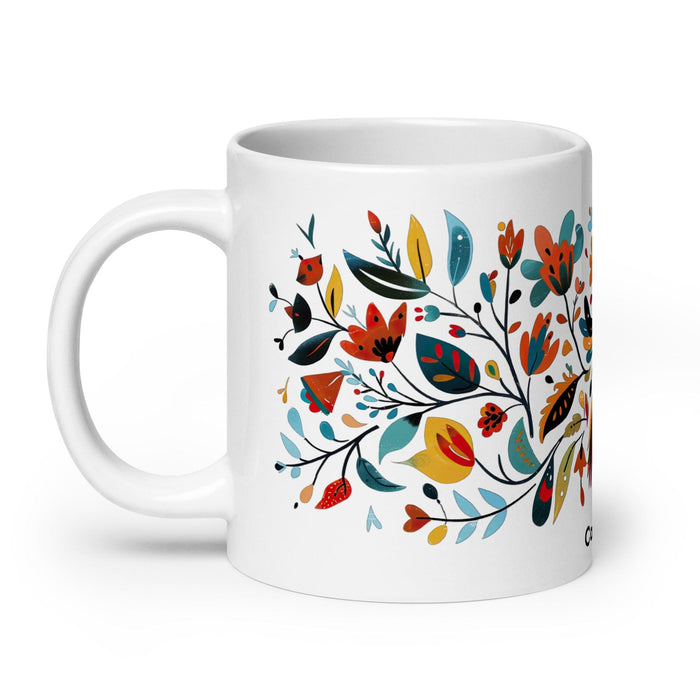 Cameron Exclusive Name Art Piece Home Office Work Coffee Mug Mexican Spanish Pride Gift Cup One-Of-A-Kind Calligraphy White Glossy Mug | C6 Mexicada