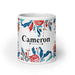 Cameron Exclusive Name Art Piece Home Office Work Coffee Mug Mexican Spanish Pride Gift Cup One-Of-A-Kind Calligraphy White Glossy Mug | C9 Mexicada