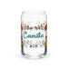 Camila Exclusive Name Art Piece Can-Shaped Glass Home Office Work Mexican Spanish Pride Gift Cup One-Of-A-Kind Calligraphy Glass | C10 Mexicada 16 oz