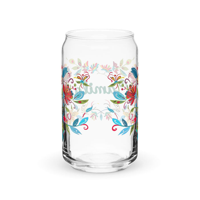 Camila Exclusive Name Art Piece Can-Shaped Glass Home Office Work Mexican Spanish Pride Gift Cup One-Of-A-Kind Calligraphy Glass | C10 Mexicada