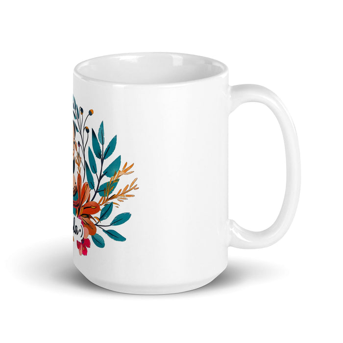 Camila Exclusive Name Art Piece Home Office Work Coffee Mug Mexican Spanish Pride Gift Cup One-Of-A-Kind Calligraphy White Glossy Mug | C1 Mexicada 15 oz