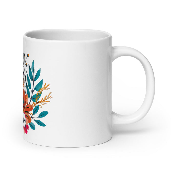 Camila Exclusive Name Art Piece Home Office Work Coffee Mug Mexican Spanish Pride Gift Cup One-Of-A-Kind Calligraphy White Glossy Mug | C1 Mexicada 20 oz