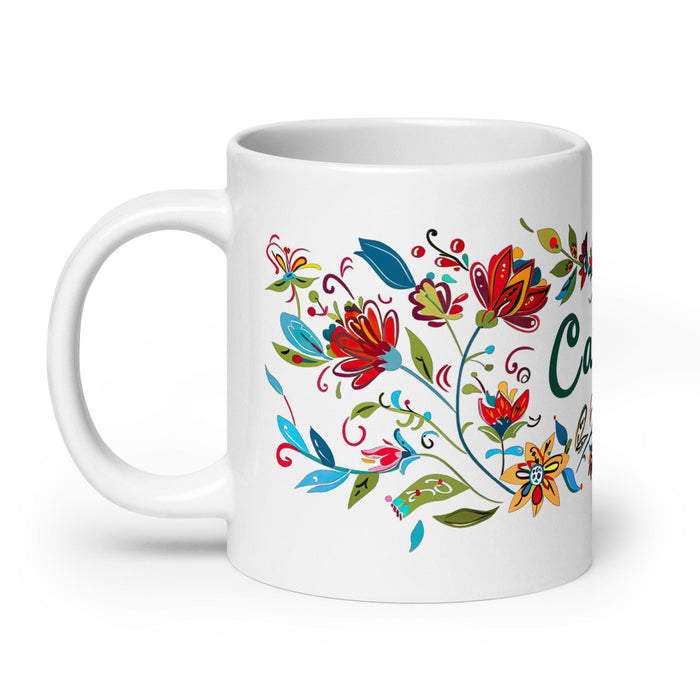 Camila Exclusive Name Art Piece Home Office Work Coffee Mug Mexican Spanish Pride Gift Cup One-Of-A-Kind Calligraphy White Glossy Mug | C10 Mexicada