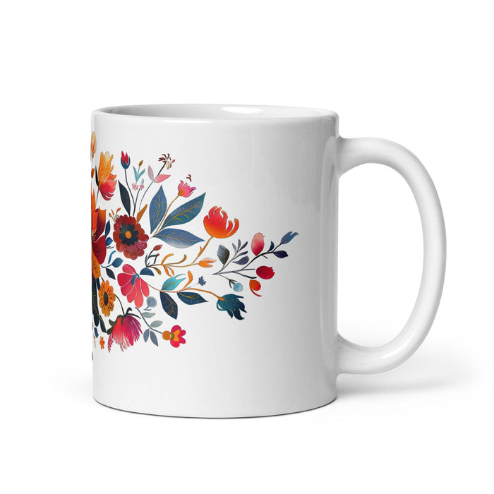 Camila Exclusive Name Art Piece Home Office Work Coffee Mug Mexican Spanish Pride Gift Cup One-Of-A-Kind Calligraphy White Glossy Mug | C11 Mexicada 11 oz