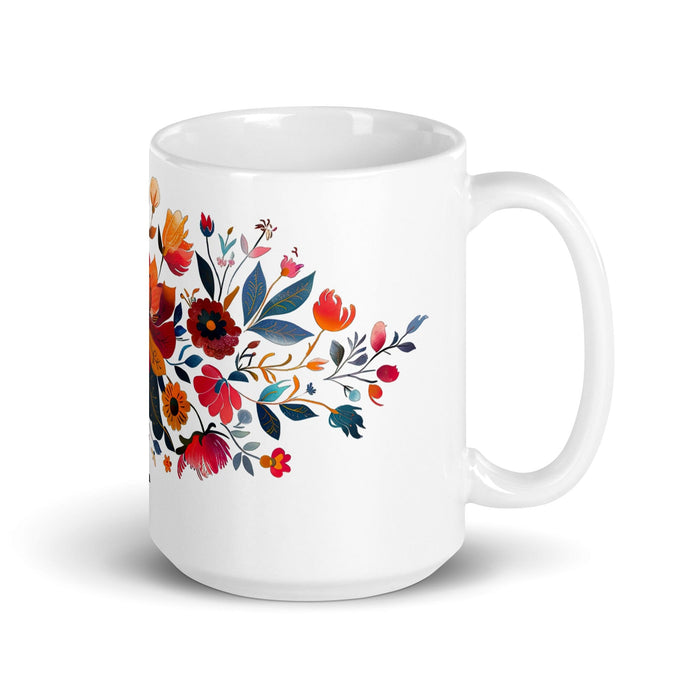 Camila Exclusive Name Art Piece Home Office Work Coffee Mug Mexican Spanish Pride Gift Cup One-Of-A-Kind Calligraphy White Glossy Mug | C11 Mexicada 15 oz