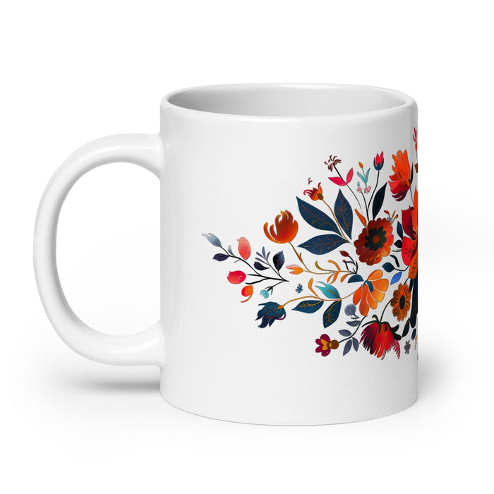 Camila Exclusive Name Art Piece Home Office Work Coffee Mug Mexican Spanish Pride Gift Cup One-Of-A-Kind Calligraphy White Glossy Mug | C11 Mexicada