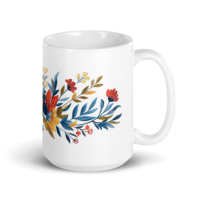 Camila Exclusive Name Art Piece Home Office Work Coffee Mug Mexican Spanish Pride Gift Cup One-Of-A-Kind Calligraphy White Glossy Mug | C16 Mexicada 15 oz