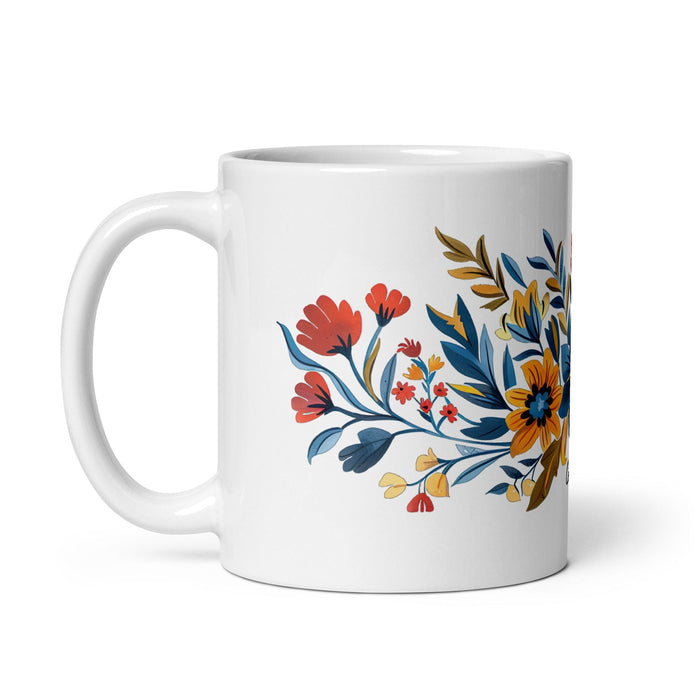 Camila Exclusive Name Art Piece Home Office Work Coffee Mug Mexican Spanish Pride Gift Cup One-Of-A-Kind Calligraphy White Glossy Mug | C16 Mexicada