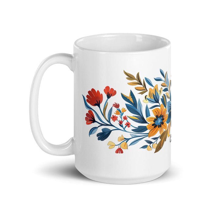 Camila Exclusive Name Art Piece Home Office Work Coffee Mug Mexican Spanish Pride Gift Cup One-Of-A-Kind Calligraphy White Glossy Mug | C16 Mexicada