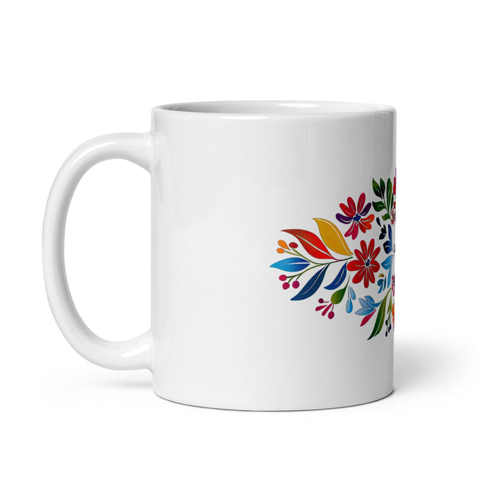 Camila Exclusive Name Art Piece Home Office Work Coffee Mug Mexican Spanish Pride Gift Cup One-Of-A-Kind Calligraphy White Glossy Mug | C18 Mexicada