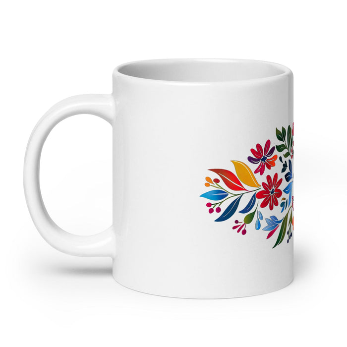 Camila Exclusive Name Art Piece Home Office Work Coffee Mug Mexican Spanish Pride Gift Cup One-Of-A-Kind Calligraphy White Glossy Mug | C18 Mexicada