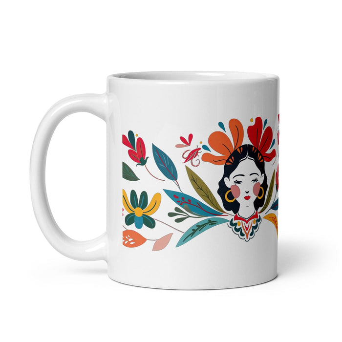 Camila Exclusive Name Art Piece Home Office Work Coffee Mug Mexican Spanish Pride Gift Cup One-Of-A-Kind Calligraphy White Glossy Mug | C21 Mexicada