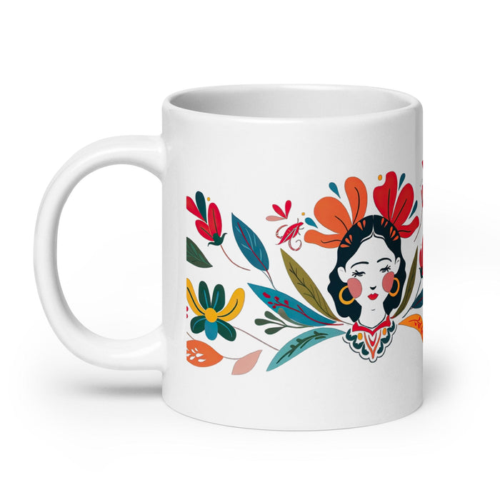 Camila Exclusive Name Art Piece Home Office Work Coffee Mug Mexican Spanish Pride Gift Cup One-Of-A-Kind Calligraphy White Glossy Mug | C21 Mexicada