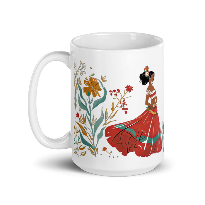 Camila Exclusive Name Art Piece Home Office Work Coffee Mug Mexican Spanish Pride Gift Cup One-Of-A-Kind Calligraphy White Glossy Mug | C22 Mexicada