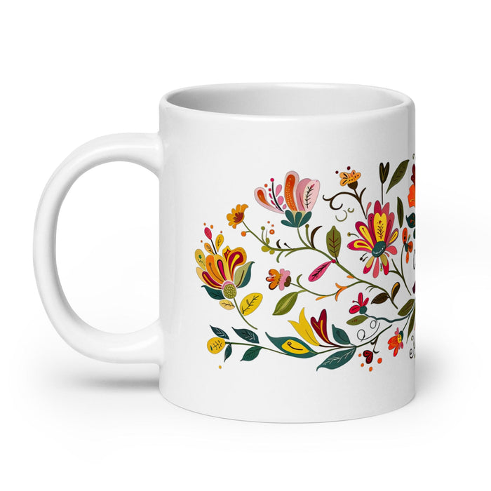 Camila Exclusive Name Art Piece Home Office Work Coffee Mug Mexican Spanish Pride Gift Cup One-Of-A-Kind Calligraphy White Glossy Mug | C23 Mexicada