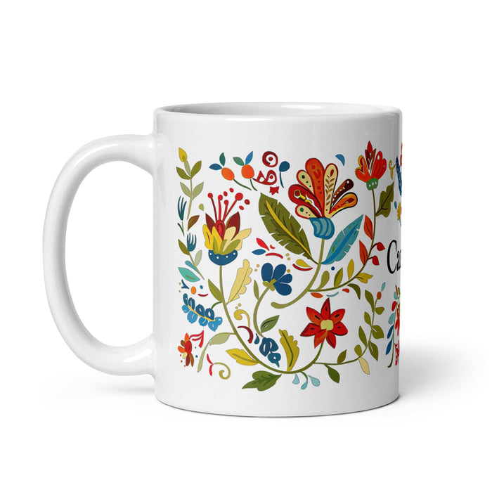 Camila Exclusive Name Art Piece Home Office Work Coffee Mug Mexican Spanish Pride Gift Cup One-Of-A-Kind Calligraphy White Glossy Mug | C24 Mexicada