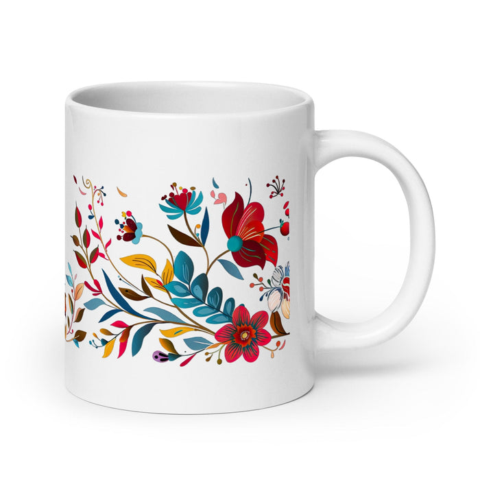 Camila Exclusive Name Art Piece Home Office Work Coffee Mug Mexican Spanish Pride Gift Cup One-Of-A-Kind Calligraphy White Glossy Mug | C25 Mexicada 20 oz