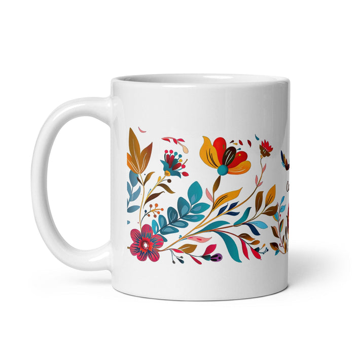 Camila Exclusive Name Art Piece Home Office Work Coffee Mug Mexican Spanish Pride Gift Cup One-Of-A-Kind Calligraphy White Glossy Mug | C25 Mexicada