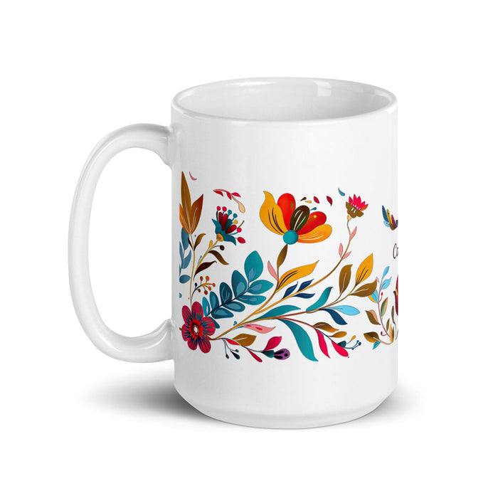 Camila Exclusive Name Art Piece Home Office Work Coffee Mug Mexican Spanish Pride Gift Cup One-Of-A-Kind Calligraphy White Glossy Mug | C25 Mexicada