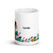 Camila Exclusive Name Art Piece Home Office Work Coffee Mug Mexican Spanish Pride Gift Cup One-Of-A-Kind Calligraphy White Glossy Mug | C4 Mexicada