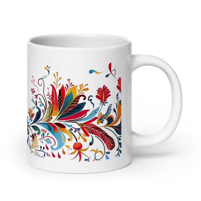 Camila Exclusive Name Art Piece Home Office Work Coffee Mug Mexican Spanish Pride Gift Cup One-Of-A-Kind Calligraphy White Glossy Mug | C5 Mexicada 20 oz