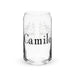 Camilo Exclusive Name Art Piece Can-Shaped Glass Home Office Work Mexican Spanish Pride Gift Cup One-Of-A-Kind Calligraphy Glass | C23 Mexicada 16 oz