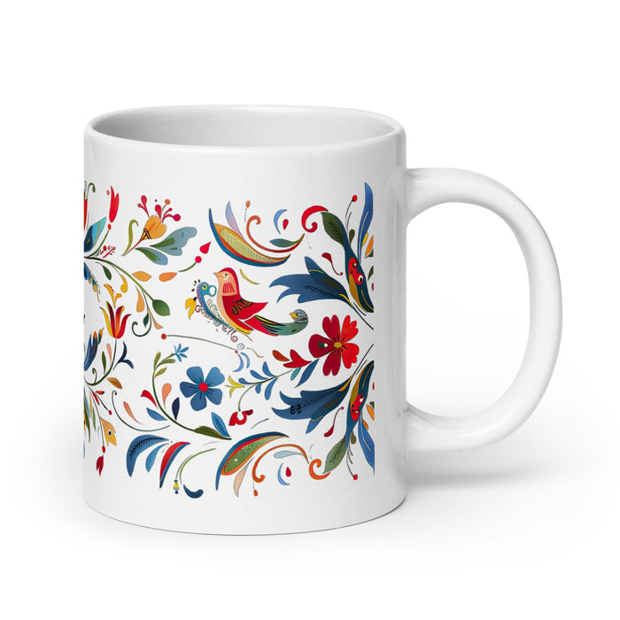 Camilo Exclusive Name Art Piece Home Office Work Coffee Mug Mexican Spanish Pride Gift Cup One-Of-A-Kind Calligraphy White Glossy Mug | C12 Mexicada 20 oz