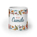 Camilo Exclusive Name Art Piece Home Office Work Coffee Mug Mexican Spanish Pride Gift Cup One-Of-A-Kind Calligraphy White Glossy Mug | C16 Mexicada