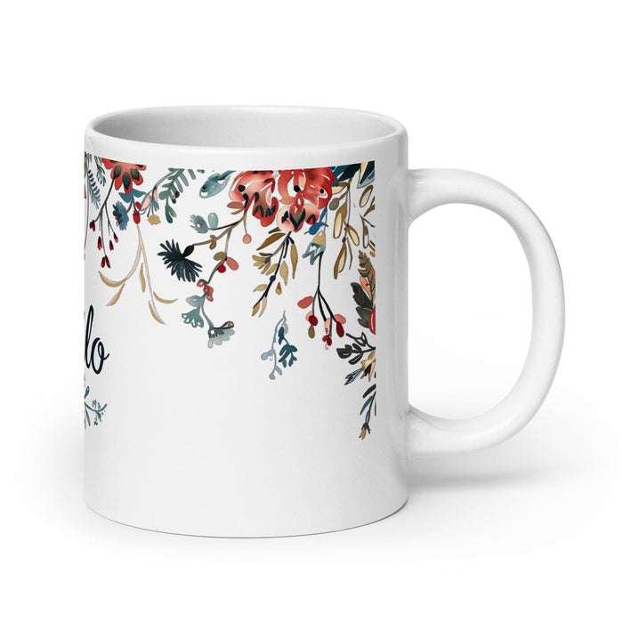 Camilo Exclusive Name Art Piece Home Office Work Coffee Mug Mexican Spanish Pride Gift Cup One-Of-A-Kind Calligraphy White Glossy Mug | C18 Mexicada 20 oz