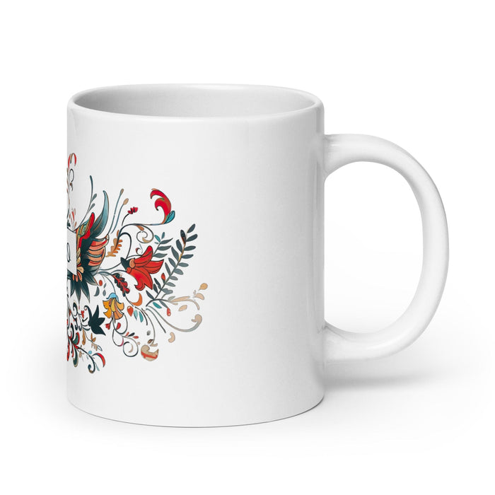 Camilo Exclusive Name Art Piece Home Office Work Coffee Mug Mexican Spanish Pride Gift Cup One-Of-A-Kind Calligraphy White Glossy Mug | C2 Mexicada 20 oz