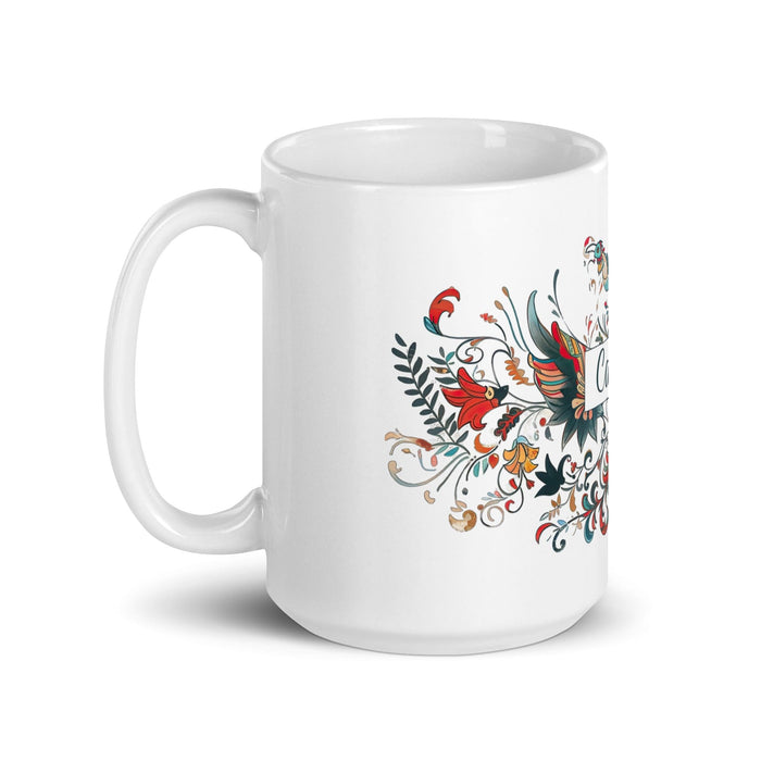 Camilo Exclusive Name Art Piece Home Office Work Coffee Mug Mexican Spanish Pride Gift Cup One-Of-A-Kind Calligraphy White Glossy Mug | C2 Mexicada