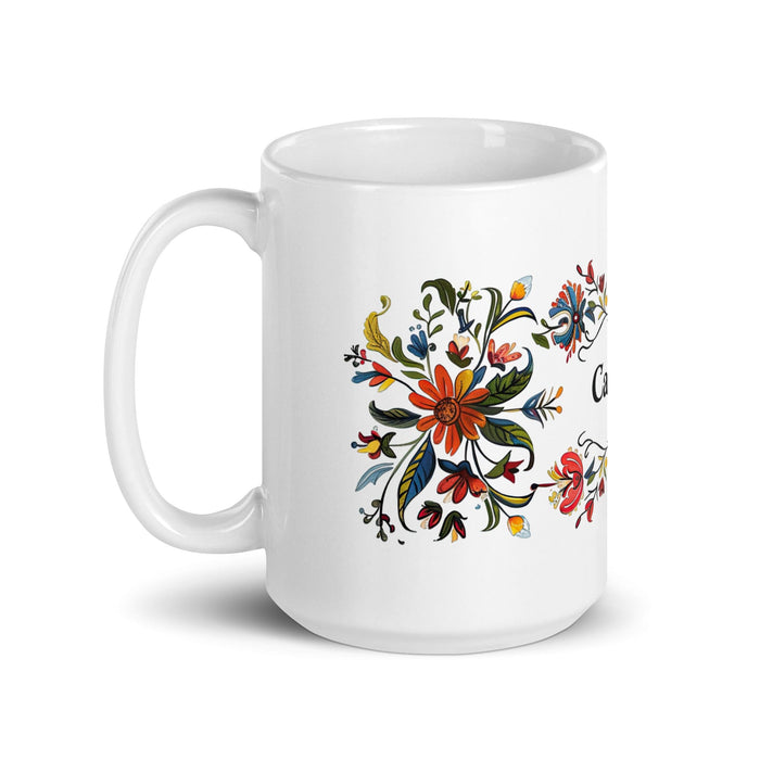 Camilo Exclusive Name Art Piece Home Office Work Coffee Mug Mexican Spanish Pride Gift Cup One-Of-A-Kind Calligraphy White Glossy Mug | C24 Mexicada