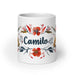 Camilo Exclusive Name Art Piece Home Office Work Coffee Mug Mexican Spanish Pride Gift Cup One-Of-A-Kind Calligraphy White Glossy Mug | C3 Mexicada