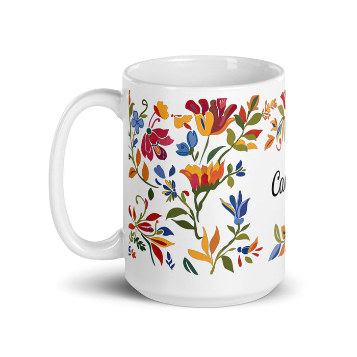 Camilo Exclusive Name Art Piece Home Office Work Coffee Mug Mexican Spanish Pride Gift Cup One-Of-A-Kind Calligraphy White Glossy Mug | C4 Mexicada