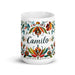 Camilo Exclusive Name Art Piece Home Office Work Coffee Mug Mexican Spanish Pride Gift Cup One-Of-A-Kind Calligraphy White Glossy Mug | C9 Mexicada