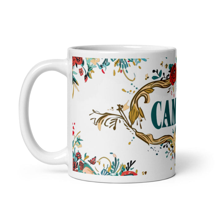 Campeón Exclusive Name Art Piece Home Office Work Coffee Mug Mexican Spanish Pride Gift Cup One-Of-A-Kind Calligraphy White Glossy Mug | C1 Mexicada