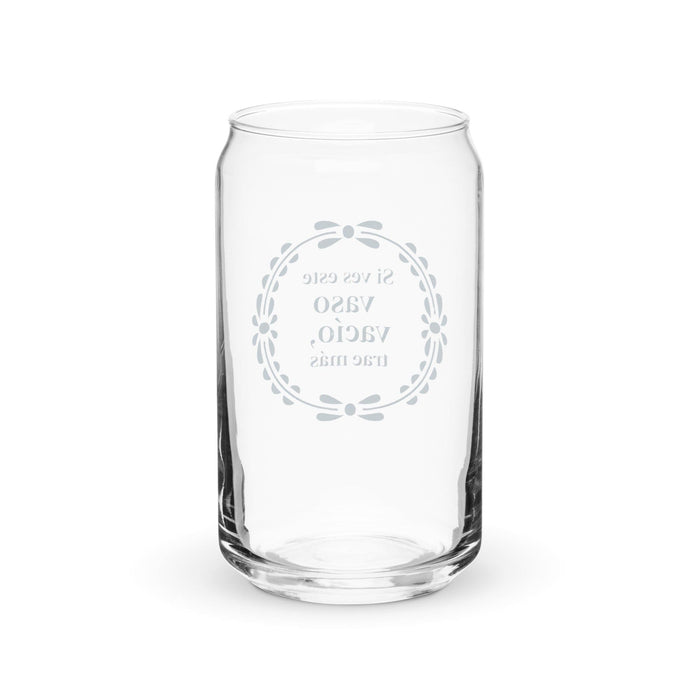 Si Ves Este Vaso Vacío, Trae Más Exklusives Kunstwerk, Dosenförmiges Glas, Homeoffice, Arbeit, mexikanischer und spanischer Stolz, Geschenktasse, einzigartiges Kalligraphieglas | S16