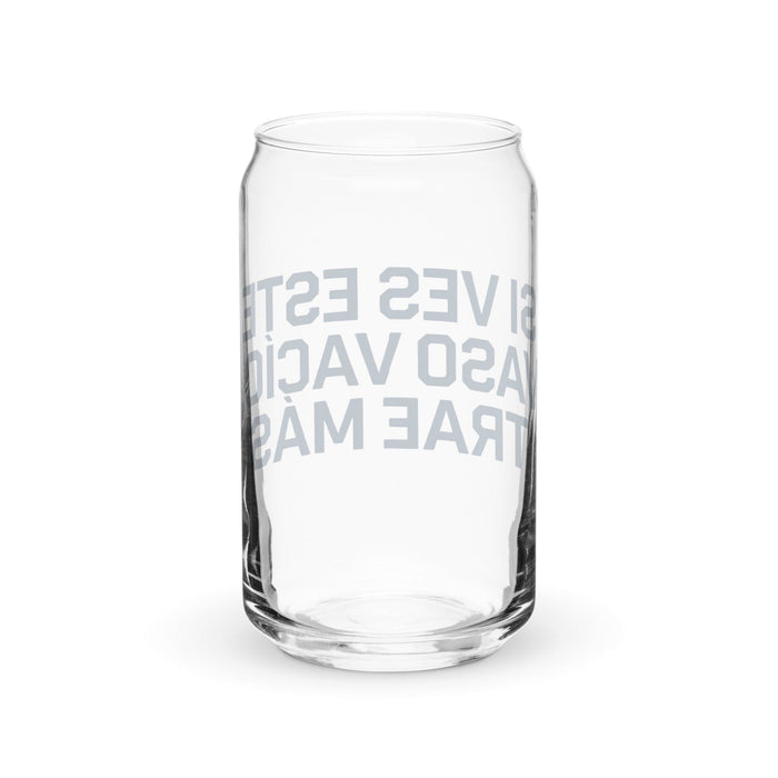 Si Ves Este Vaso Vacío, Trae Más Exklusives Kunstwerk, Dosenförmiges Glas, Homeoffice, Arbeit, mexikanischer und spanischer Stolz, Geschenktasse, einzigartiges Kalligraphieglas | S24