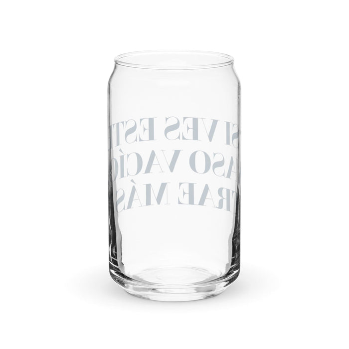 Si Ves Este Vaso Vacío, Trae Más Exklusives Kunstwerk, Dosenförmiges Glas, Homeoffice, Arbeit, mexikanischer und spanischer Stolz, Geschenktasse, einzigartiges Kalligraphieglas | S35